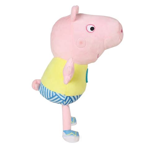 Peppa Pig George Pig Smiley Soft Toys for Kids, 30cm, 18M+, Multicolour