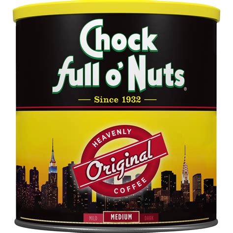Chock full o'Nuts Original Ground Coffee, 30.5 Ounce Can - Walmart.com