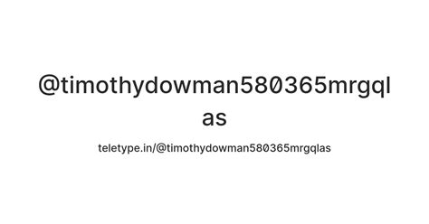 @timothydowman580365mrgqlas — Teletype
