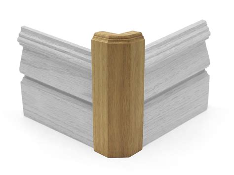 Amazon.com: 1" x 2 1/2" x 6" Oak Outside Corner Base Block, Trim ...