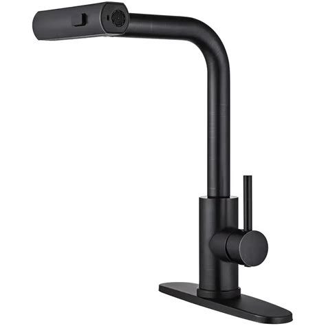 Waterfall Kitchen Faucet with Pull-Down Sprayer Single-Hole or Three ...
