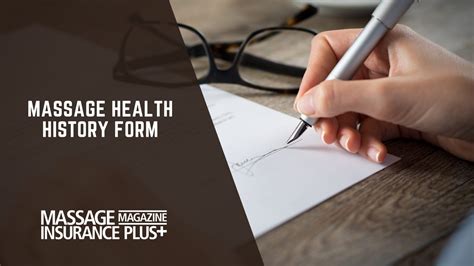 Massage Health History Form: The Guide for Therapists - Massage ...