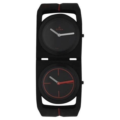 Buy Online Titan Edge Black Dial Analog Silicone Strap watch for Men ...