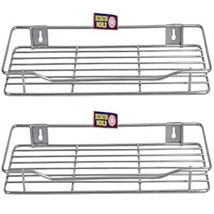 Decoration World Stainless Steel Jar Rack for Kitchen Bathroom Shelves ...