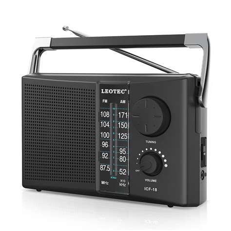 Leotec Portable Am Fm Radio With Best Reception Battery Operated ...