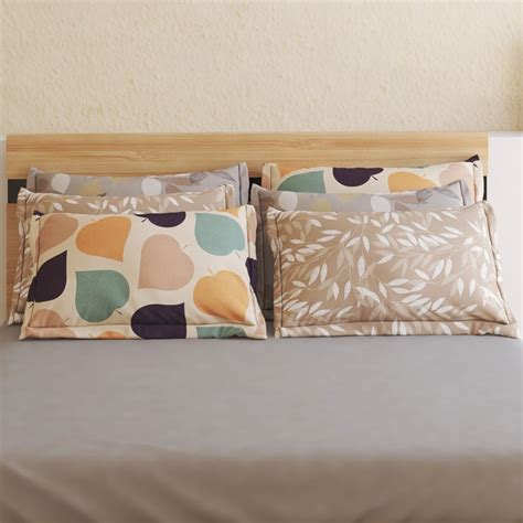 Buy Corsica Elegant Set of 6 Printed Pillow Covers - 70x45cm from ...