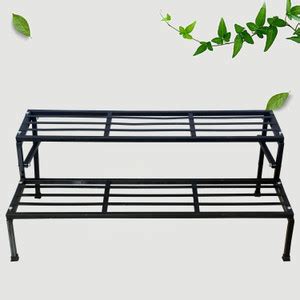 VINAMRA28 2 Step Stand for Multiple use and Planters Stand, Black, set ...