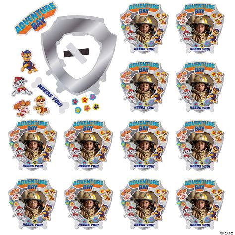 5 1/2" x 5 3/4" PAW Patrol™ Pub Badge Picture Frame Magnet Craft Kit - Makes 12 | Oriental Trading
