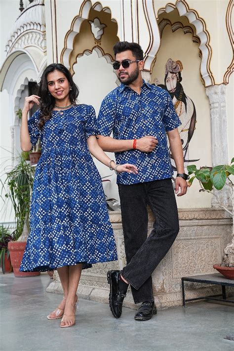 ROYAL BLUE POLKA COUPLE SET – Myurika