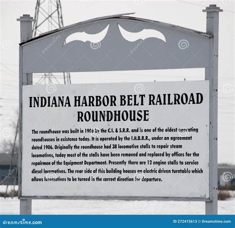 Indiana Harbor Belt Railroad Roundhouse Facility Editorial Stock Photo ...