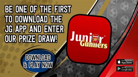 Download the JG App to Enter Prize Draw! | News | Junior Gunners ...