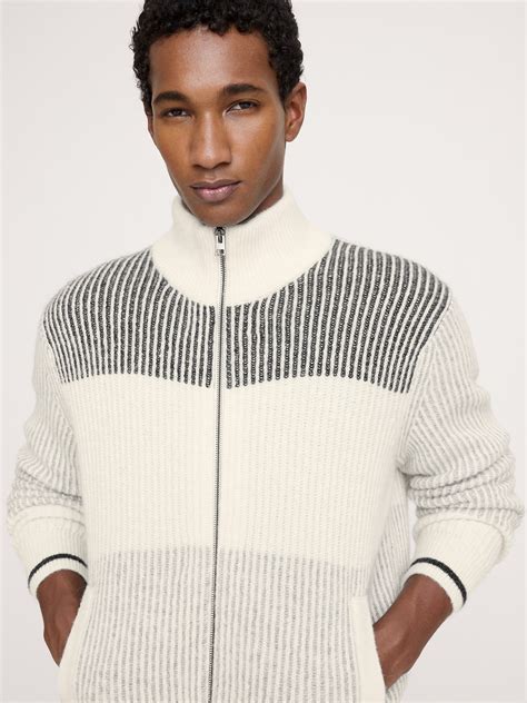 Alpaca-Wool Blend Sweater Jacket | Banana Republic