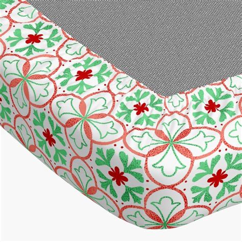 Buy PORTICO Morning Glory Cotton 140TC Geometric Print 3Pcs King Fitted ...