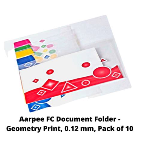 Aarpee FC Size Geometry Print Document Folder (DPF 1228)