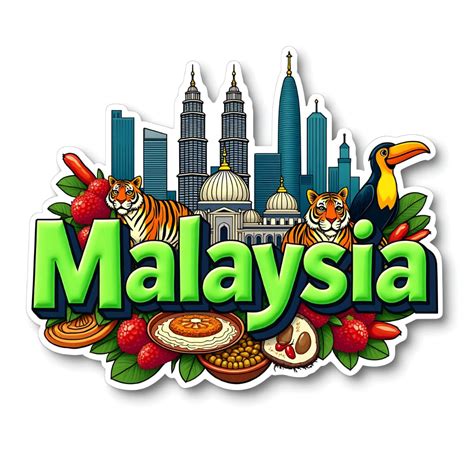 Buy GiftOday Malaysia Country Theme Souvenir Wooden Refrigerator ...