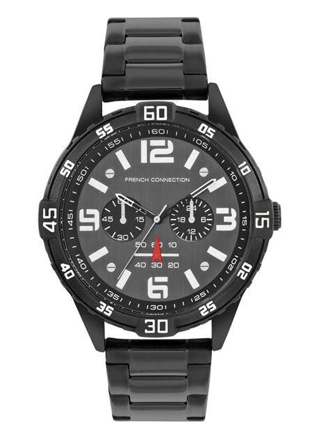 French Connection Grey Dial Multifunction Watch for Men's - FCC04BBM