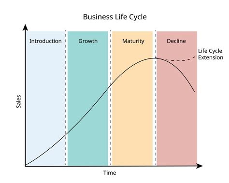 business life cycle follows a product from creation to maturity and ...
