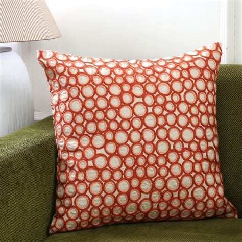 Buy MASPAR Bubble Sapphire Embroidered Cushion Cover - 40 x 40 cm from ...