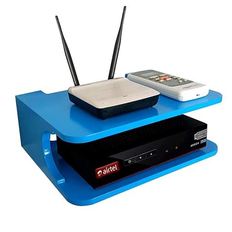 FINE FINISHING Engineered Wood Setup Box Stand / Set Top Box Stand Wall ...