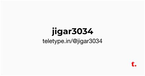 @jigar3034 — Teletype