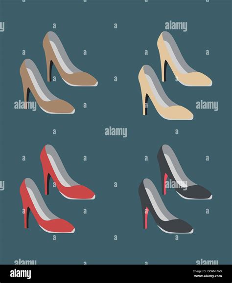 pair of shoes Stock Vector Image & Art - Alamy