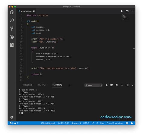 Image result for Write a Program to Reverse a Number C-code