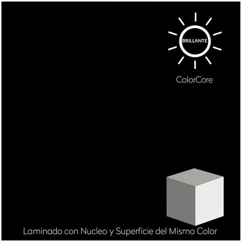 Formica® ColorCore® Black Mismo Núcleo 1.22 x 3.05 mts. Laminado En ...