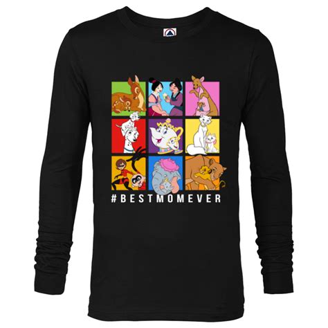 Disney Characters #BestMomEver Mother's Day - Long Sleeve T-Shirt for ...