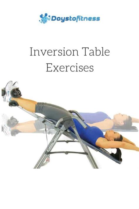 Inversion table exercises and routines pin | Days To Fitness