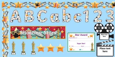 Hollywood Themed Reward Display Pack - Film Star Reward Display Pack