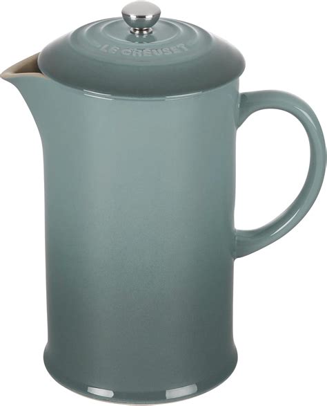 Amazon.com: Le Creuset Stoneware French Press, 34 oz., Sea Salt: Home & Kitchen