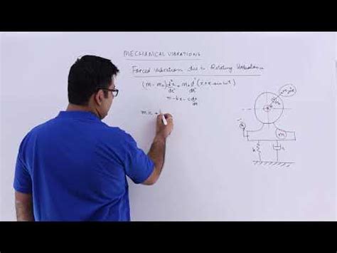 Forced Vibration due to Rotational Unbalance Video Lecture - Theory of ...