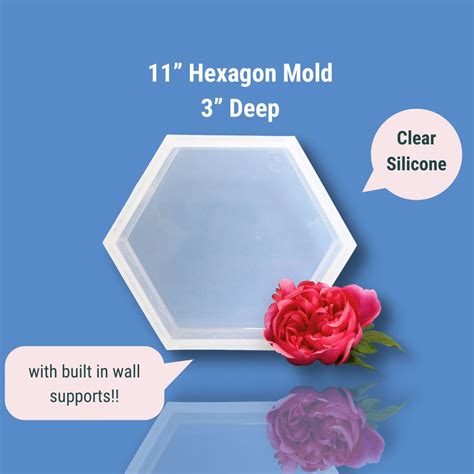 11" x 3" Silicone Hexagon Mold – Modern Mold