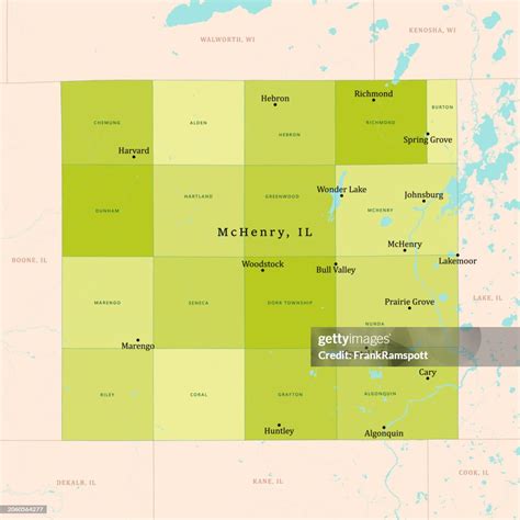 Il Mchenry County Vector Map Green High-Res Vector Graphic - Getty Images
