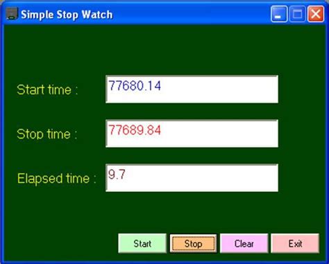 Image result for Visual Basic Stopwatch