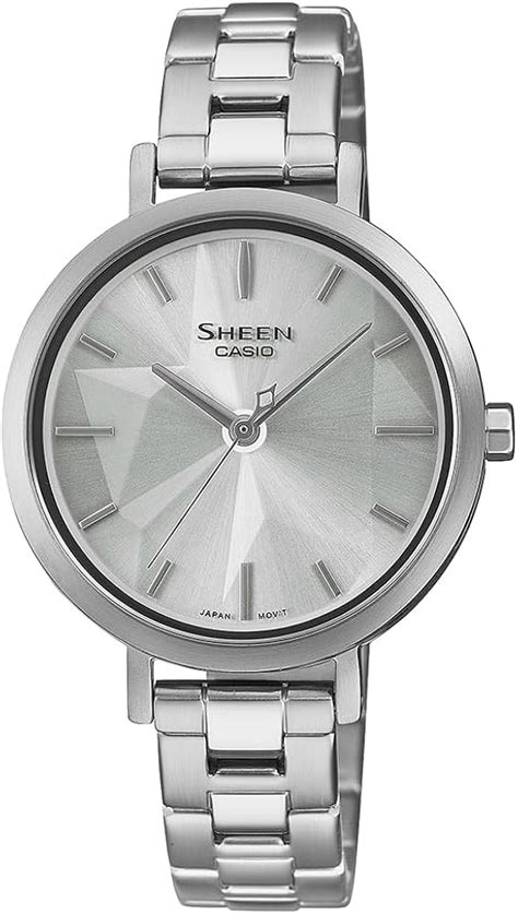 Casio Sheen Analog Silver Dial Women SHE-4558D-7AUDF (SH301) - Price ...