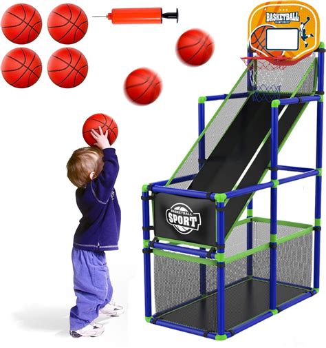 Amazon.com: EagleStone Toddler Arcade Basketball Hoop Game Indoor ...