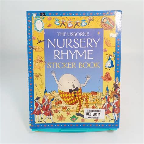 The usborne nursery rhyme sticker book - BKLT30419 – Extrokids