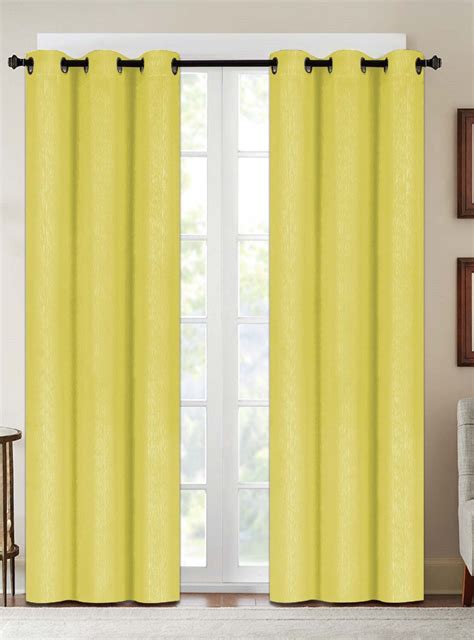 Denver Embossed Faux Silk Blackout Curtain Panel Pair | Michaels