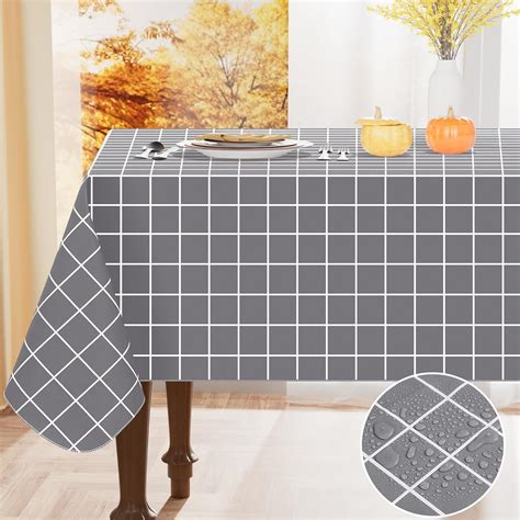 Amazon.com: Spotjoy Rectangle Table Cloth, Waterproof Vinyl Tablecloths ...