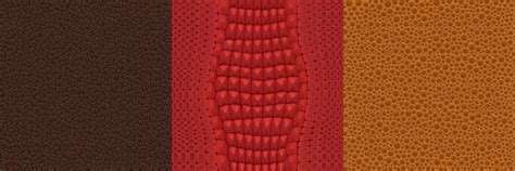 Textures of snake and crocodile skin | Free Vector