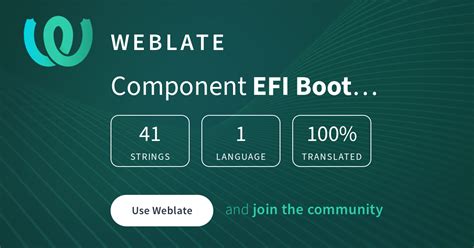 EFI Boot Editor/Glossary — English @ Hosted Weblate