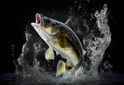 Big fish jumping in water, 22255394 Stock Photo at Vecteezy