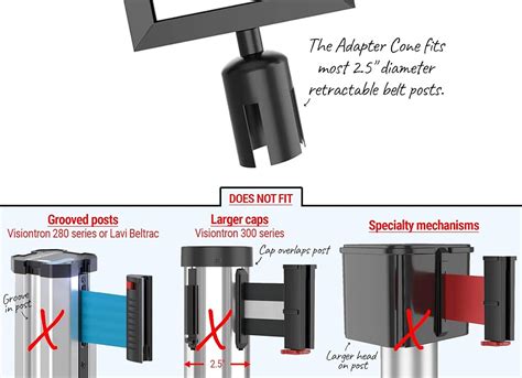 Visiontron PRIME Sign Frame Kit for Crowd Control Stanchion India | Ubuy