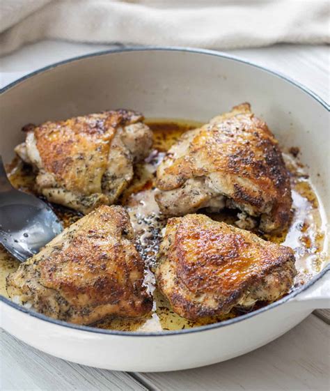 Pan Fried Chicken Thighs