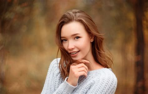 Wallpaper smile, hair, Girl, Yana, Vladislav Opletaev for mobile and ...