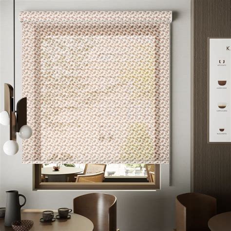 Sunscreen Roller Blinds printed - Mocha - 52BS-6 | Sedar UAE