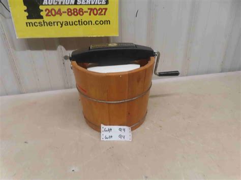 Vintage 5 QT Sterling Freezer Ice Cream Maker - McSherry Auction Service Ltd.