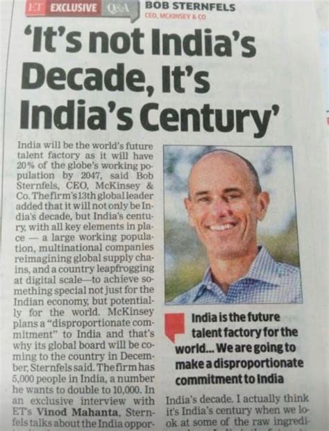 Yes it’s India’s Century if it’s built season by season, year by year ...
