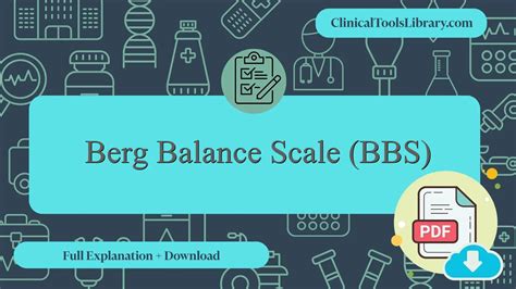 Berg Balance Scale (BBS) - Complete Explanation + PDF ...